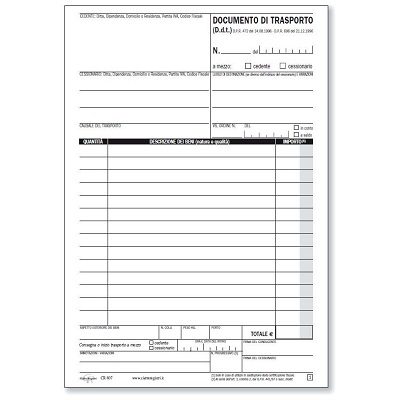 Documento Di Trasporto